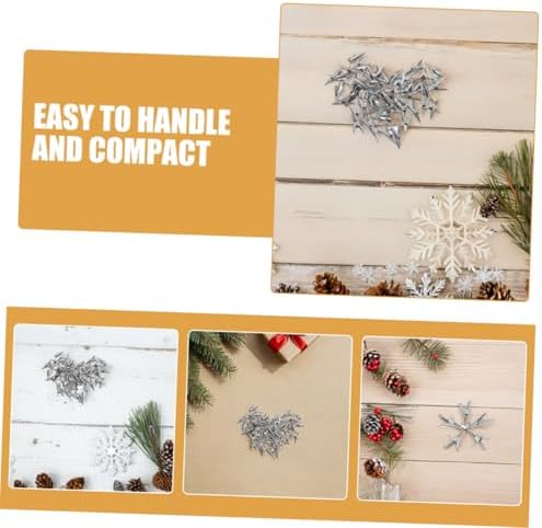 VOSAREA 100pcs Flower Clips Clips for Holiday Decorations Wreaths and Ornaments Easy to Use for Poinsettia Tree and Garland Decor - Image 3