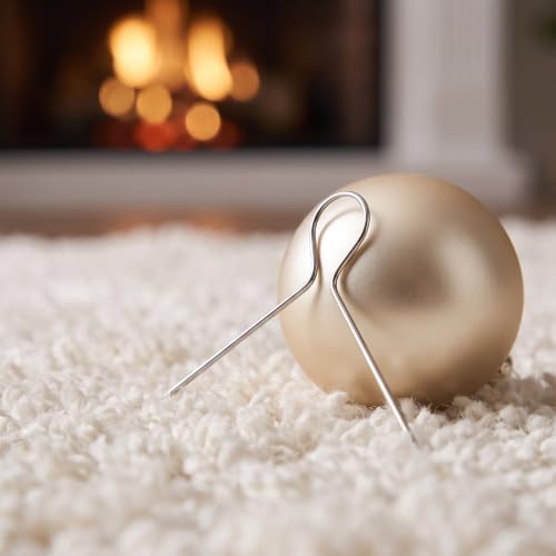 Ipetboom 300pcs Christmas Ball Cap Hooks, Metal V Shape Ornament Hanger - Image 4