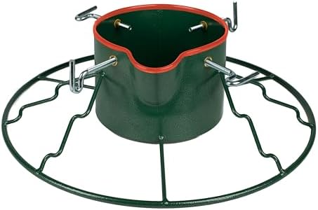 Yard Butler Christmas Tree Stand for 6-11' Trees, EZ Spout, Green by YardButler