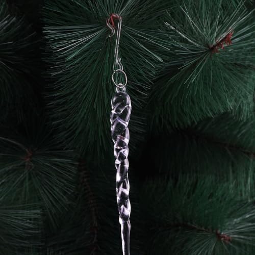 30Pcs Christmas Tree Ornaments Hooks,S Shaped Ornament Hooks,Plastic Christmas Ornament Hangers for Christmas Tree Decoration Party Supplies(Transparent) - Image 7