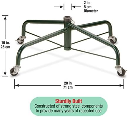 National Tree Company Christmas Tree Stand | Includes Rolling Wheels | Fits 1.25 Inch Pole | Foldable - 32 Inch - Image 3