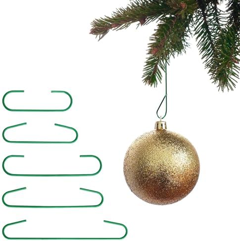 100pcs Christmas Ornament Hooks, C-Shaped Hook, Metal Wire, 51MM - Image 4