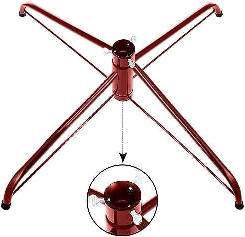 Hotop 2 Pcs 24"&16" Large Christmas Tree Stand Artificial Base,Red - Image 4