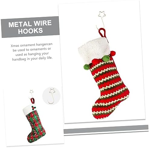 100pcs Christmas Tree Ornament Hooks Wire Hangers for Easy Decoration for Baubles Stockings and Everyday Use for Holiday Festivities - Image 2