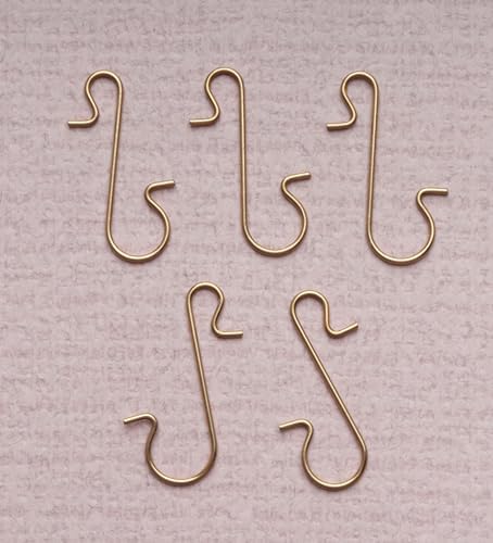 sowaka 50 Pcs Christmas Ornament Hooks Small Metal Wire 3 x 1 cm S Shape Hangers for Christmas Tree Decorations Crafting Supplies (Gold) - Image 5