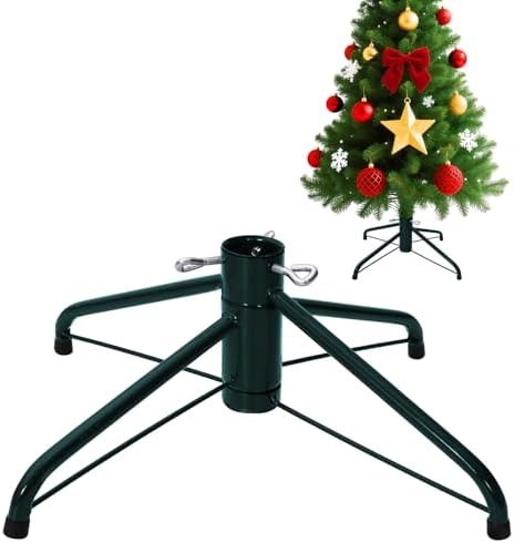 Metal Christmas Tree Stand, 16.5 Inch Folding Xmas Tree Stand Replacement Tree Stand Base for 3 Ft to 6 Ft Christmas Artificial Trees Fake Tree, Green by Unknown