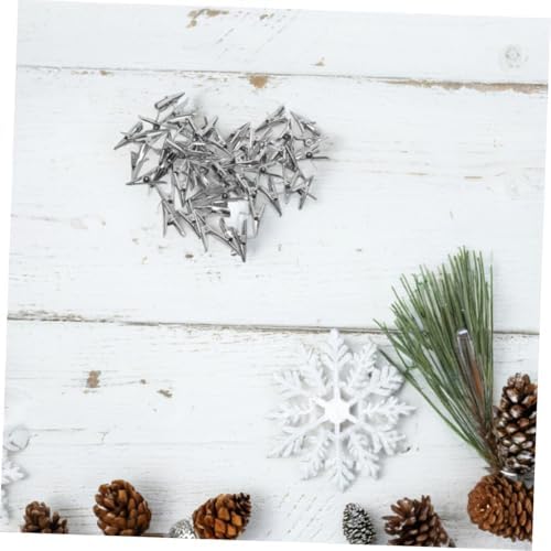 VOSAREA 100pcs Flower Clips Clips for Holiday Decorations Wreaths and Ornaments Easy to Use for Poinsettia Tree and Garland Decor - Image 6