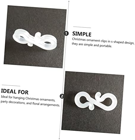 50pcs Christmas Hooks Type Decorative Accessories for Hanging Lights Ornaments Clips for Tree Decorations for Xmas - Image 3