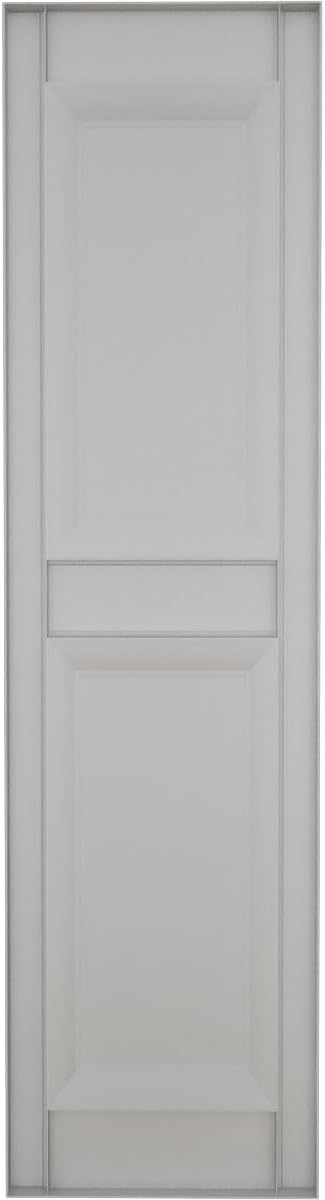 Ekena Millwork Lifetime Vinyl LP2S14X06300WH Standard Two Equal Panel Vinyls, Raised Panel Vinyl Shutters, w/Installation Shutter-Lok's & Matching Screws (Per Pair), 14 3/4"W x 63"H, White