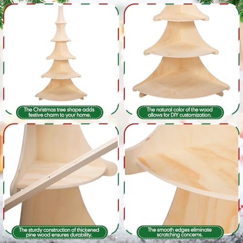 Capoda 5 Tier Christmas Tree Corner Shelf 6ft Large Village Display Stand - Image 3