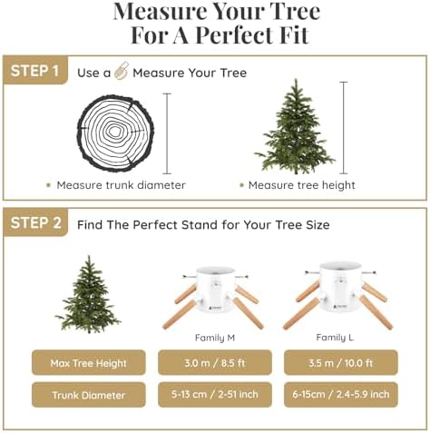 Tree Nest Christmas Tree Stand Base Xmas Modern Tree Metal Holder Stand for 10ft Real Tree Xmas Tree Decoration（Family,White） - Image 4