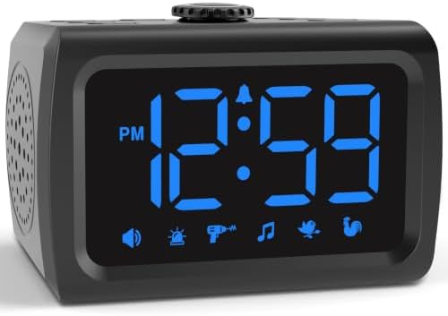 Peakeep 115dB Super Loud Alarm Clock for Heavy Sleepers Adults Teens by PEAKEEP