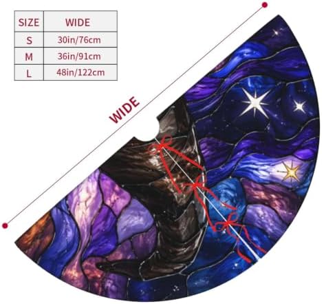 Magic Halloween Witch's Hat 30 36 48 Inch Christmas Tree Skirt Carpet Mat Funny Party Decor Supplies for Xmas Halloween Decorations Occasion - Image 4