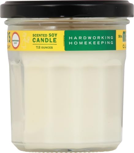 MRS. MEYER'S CLEAN DAY Soy Aromatherapy Candle,35 Hour Burn Time,Made with Soy Wax and Essential Oils,Honeysuckle,7.2 Oz,(Pack of 6)