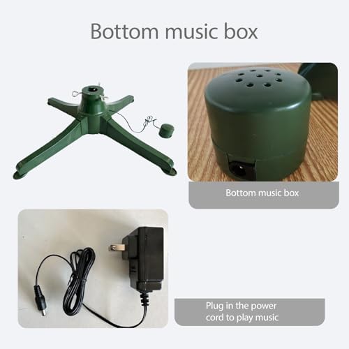 360-Degree Rotating Christmas Tree Stand for 7ft Artificial Tree - Image 3