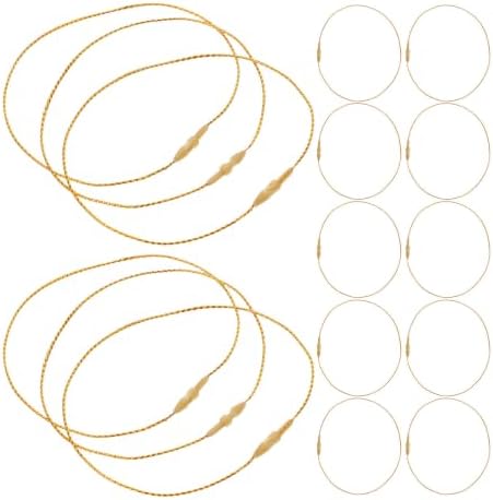 TOYANDONA Silver Ornament Hooks Snap Fasteners and Precut String 1000pcs by TOYANDONA