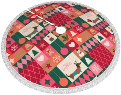 Dachshunds Christmas Tree Skirt 36 Inch - Image 5