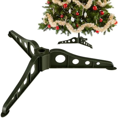 Christmas Tree Stand, 15.7 Inch Universal Xmas Stand Replacement Base for 5Ft Christmas Artificial Fake Trees by HEALEEP