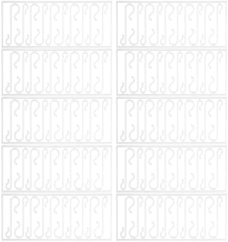 100pcs Plastic Christmas Tree Ornament Hooks for Easy Hanging by Unknown