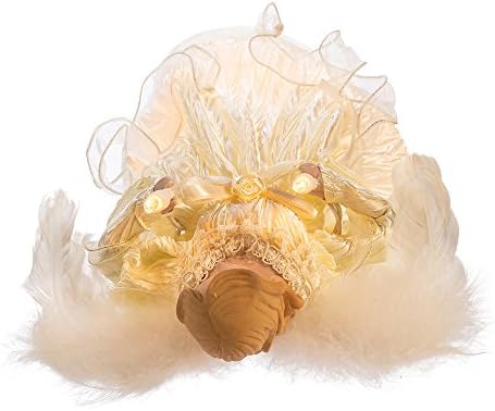 Kurt Adler 10-Light Ivory Angel Treetop, 12-Inch - Image 6