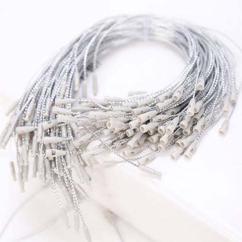 400 Pcs Christmas Ornament Hangers String Snap Lock Tag Fastener Clothing Hang Tag String Gift Price Tag Rope Ornament Ribbon Hook Rope Clothes Tag Strings Decorative Hanging String Multi Color - Image 5