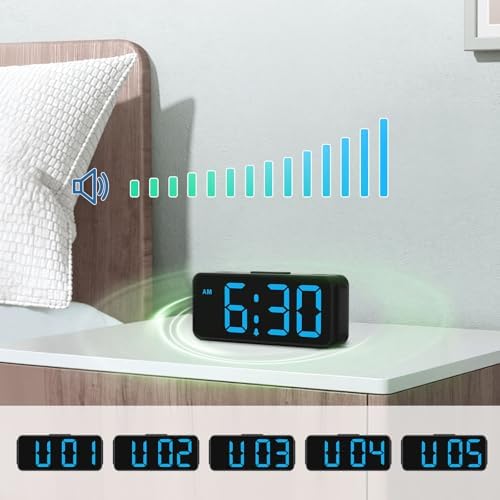 Peakeep Small Digital Alarm Clock Battery Operated for Bedrooms Travel - Image 5