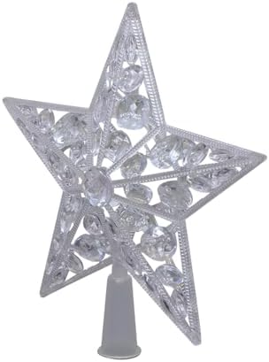 Alpine Corporation 9" H Star Tree Topper with Multi-Color LED Lights, Christmas Decoration - Image 4
