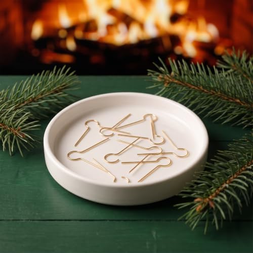 Ipetboom 300pcs Christmas Ball Cap Hooks, Metal V Shape Ornament Hanger - Image 5