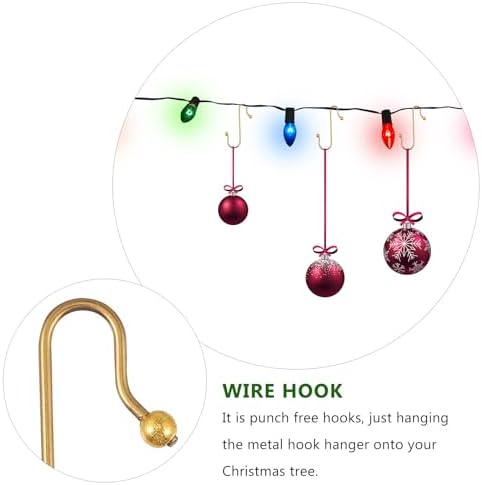 Iron Christmas S Shaped Hooks 50pcs Tree Hanging Hooks for Ornaments - Image 6