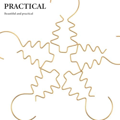 100pcs Mini Gold Metal Christmas Tree Ornament Hooks for Baubles - Image 3