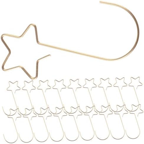 100pcs Flexible Christmas Ornament Hooks Star-Shaped Hangers for Baubles Wreaths and Stockings for Holiday Decoration and Everyday Use by FUNOMOCYA