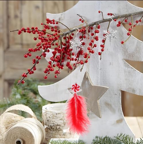 Christmas Snowflake Ornament Hooks Hanger, 20 PCS Silver Snowflake Decorations Christmas Tree Hanging Ornament Hook, Xmas Decoration Tree Wall Party Home Accessories - Image 5
