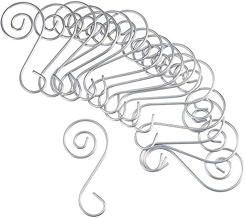 Christmas Tree Ornament S-Hooks, Elegant Party Decoration Hangers, Set of 50 by Home-X