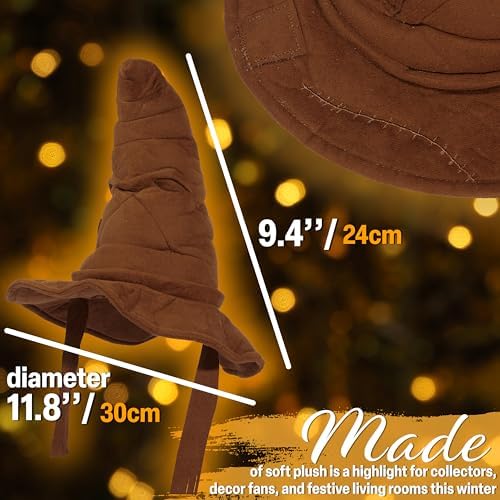 Get Trend Harry Potter Gifts Christmas Tree Topper, Sorting Hat Hogwarts Christmas Decorations, Home Office Indoor Xmas Tree Decor Secret Santa - Image 3