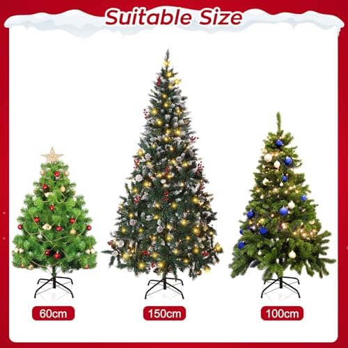 DOITOOL Metal Christmas Tree Stand Base, Artificial Christmas Tree Stand Replacement for Artificial Trees (Black???0.7 in Diameter - Image 5