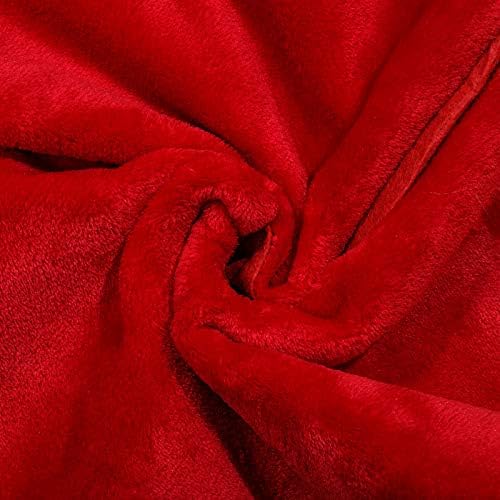 Mudder 19.7 Inch Christmas Tree Skirt,Red and White - Image 4