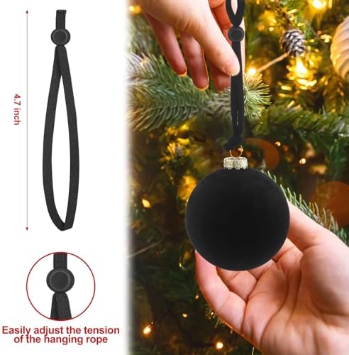Daifunli 24 Pcs Christmas Adjustable Decoration Hooks, Black - Image 3
