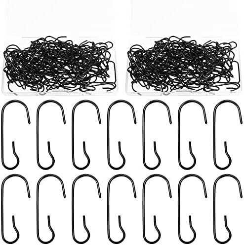 Hotop 240 Pcs Halloween Ornament Hooks Black Ornament Hangers by HOTOP