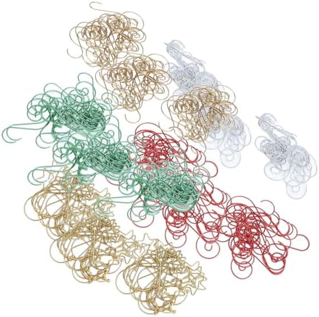 100 Pcs Xmas Hooks, Iron Wire Decorative S Shaped Hooks for Hanging Ornaments Lanterns Jewelry on Trees Wreaths (1) - Image 3