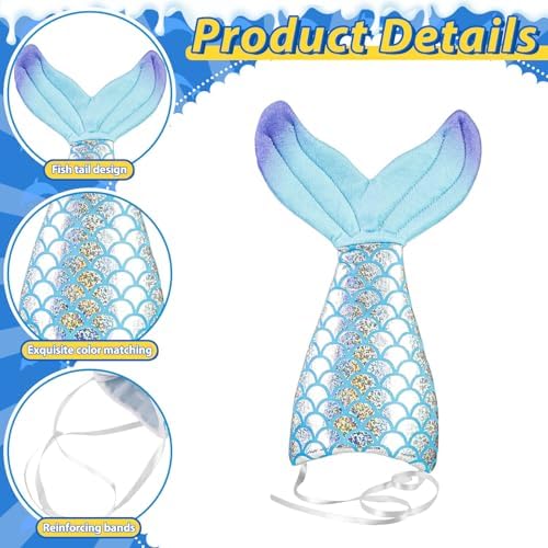 10In Blue Mermaid Tail Summer Tree Topper Fish Tail Tree Topper - Image 3