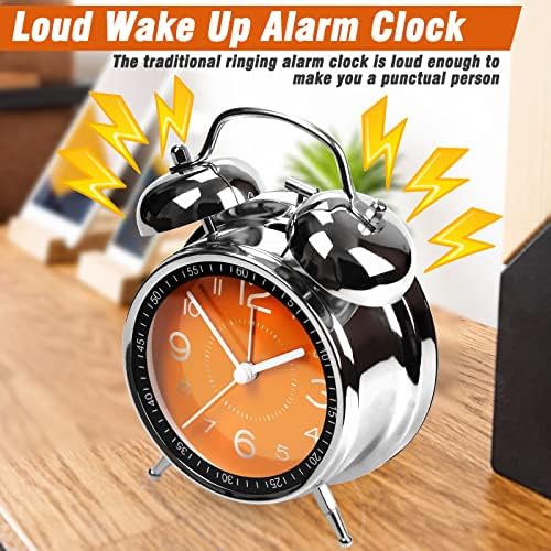 AYRELY?? Super Loud Alarm Clock for Heavy Sleepers Adults, Metal 4.5 Inches - Image 4