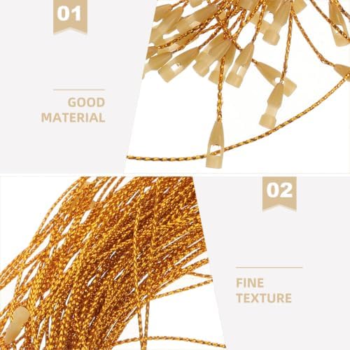 Uonlytech 1000pcs Christmas Ornament Hooks with Precut Rope and Snap Design - Image 3
