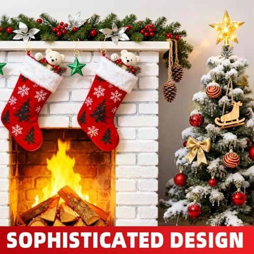 160 Pcs Christmas Ornament Hooks Gold S-Shaped Hangers with Storage Box Christmas Tree Hooks for Ornaments, Xmas Ornament Hangers for Tree Decoration - Image 3