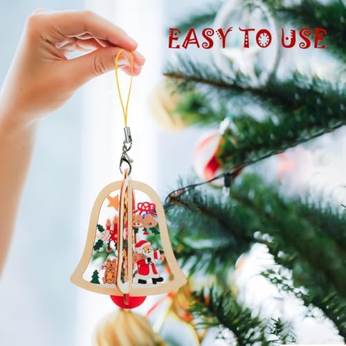 SHERY Christmas Ornament Hanging String Tree Hanger String Hanging String Adjust Hook String with Snaps for Xmas Tree Ornament Decorations 200PCS - Image 2