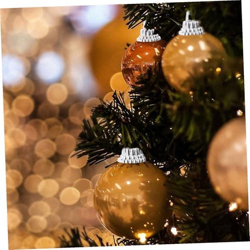 100pcs Christmas Ornament Caps Plastic Hangers for Tree Decorations Easy to Install Caps for Festive Holiday Decor - Image 4