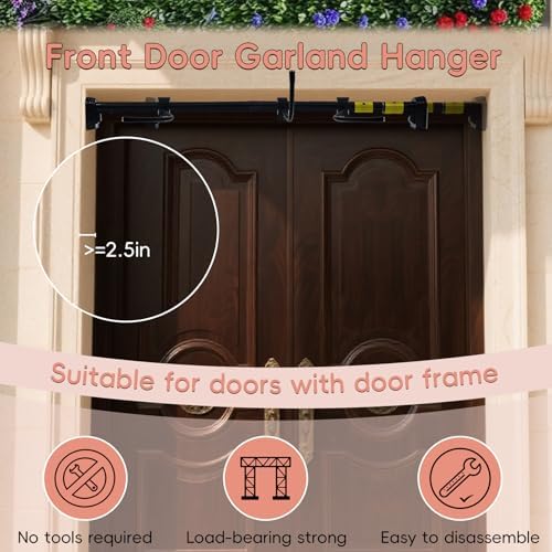 Front Door Garland Hanger Suitable for 32"-80" Width Doors - Image 6