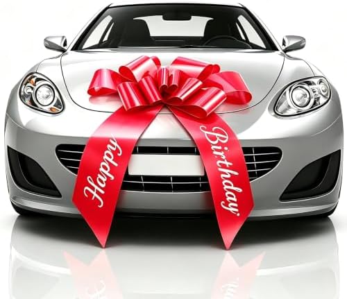 Huge Birthday Bow 30 Inch Big Red Car Bow for Birthday Sweet 16 by Unknown
