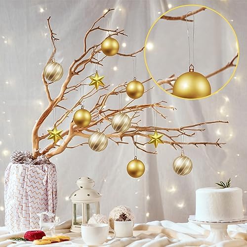 CCINEE 200 Pcs 7.9" Inch Christmas Ornaments String Hanger,Precut Ribbon Hook Metallic Sliver Ornament String with Snap Fastener for Christmas Holiday Ornaments Hanging Decoration - Image 4