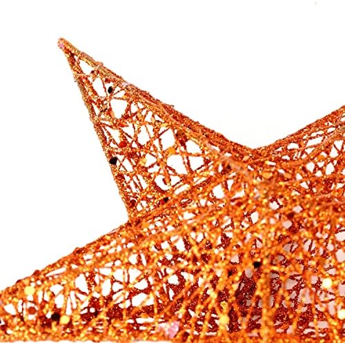 BinaryABC Iron Christmas Tree Star Topper,20cm Glittering Tree Topper - Image 3