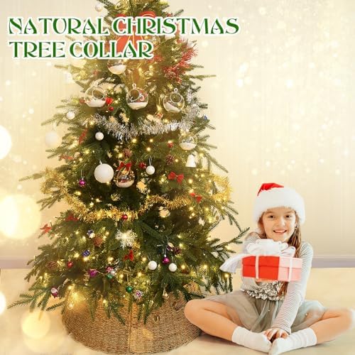 Rocinha Rattan Christmas Tree Collar Basket - Rustic Handcrafted Tree Ring - Image 4